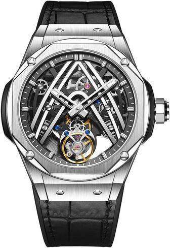 HEMUDU Genuine Flying Tourbillon Movement Mechanical Watch Skeleton Automatic Wind Luxury Wristwatches in Saudi Arabia