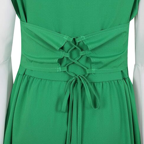 Grebrafan Women Renaissance Costumes Gothic Gown Chemise Peasant Medieval Long Dress in Saudi Arabia