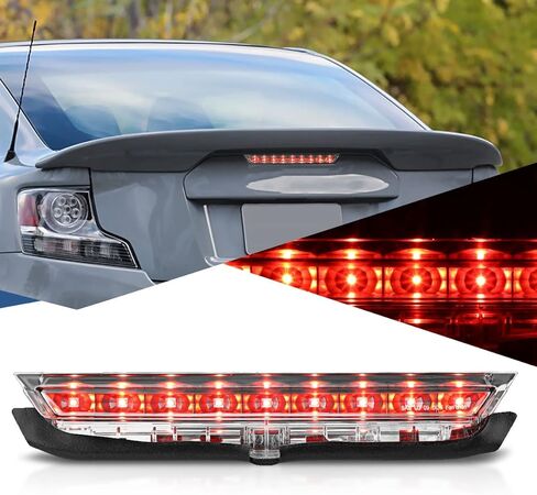 Auto Dynasty Full LED 3rd Third Brake Light Compatible with 2011-2016 Scion tC, Rear Center Cab Cargo Lamp High Mount Stop light, Red Housing in Saudi Arabia