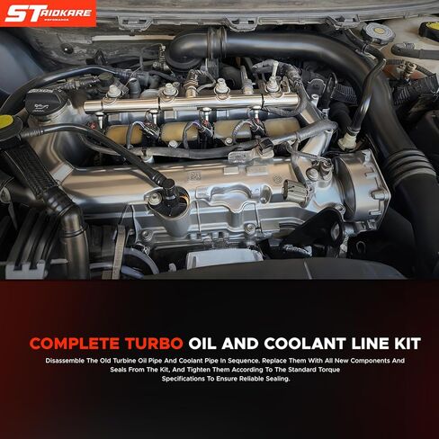 مجموعة كاملة من زيت توربو وخط التبريد لـ 1.4 لتر EcoTec - لسيارة Chevy Cruze Sonic Trax & Buick Encore (2011-2021) - يستبدل OEM 55568031، 55592600،25198546 in Saudi Arabia