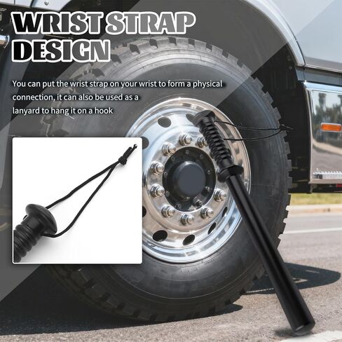 PC Tire Thumper for Truckers with Wrist Strap/Non-slip Handle,Durable Truck Tire Thumper Self Defense Tool for Quick Tires Condition Checks,Versatile Self Defense Stick as Fish Bat in Saudi Arabia