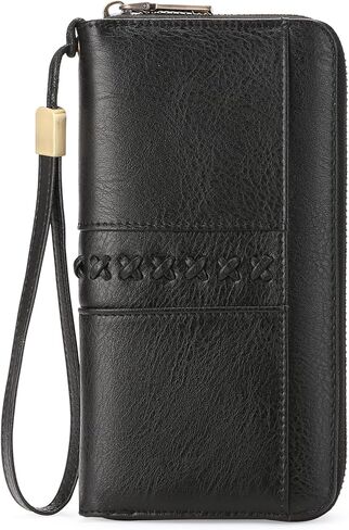 GOIACII Wallet for Women Ladies Wristlet Long Purse Zip Around Clutch RFID Blocking Vegan Leather in Saudi Arabia