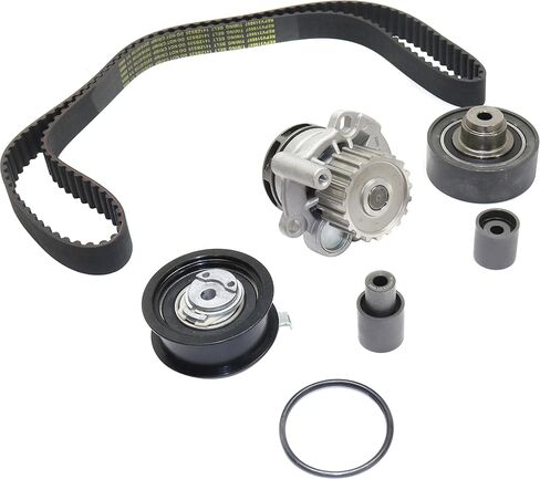 Garage-Pro Timing Belt Kit With Water Pump, Gasket, Belt Idlers & Tensioner, Fits 1.9L For Volkswagen Jetta 1999-2003, Beetle 1998-2003 Diesel, With Metal Impeller in Saudi Arabia