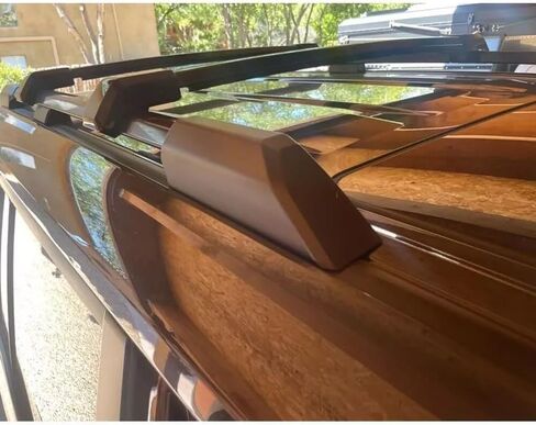 2PCS Gloss Black Cross Bar fits for Toyota 4Runner N500 2025 2026 6TH Roof Racks Luggage Racks Carrier Bars Carrier Rails Only fits Raised Style Roof Rails in Saudi Arabia