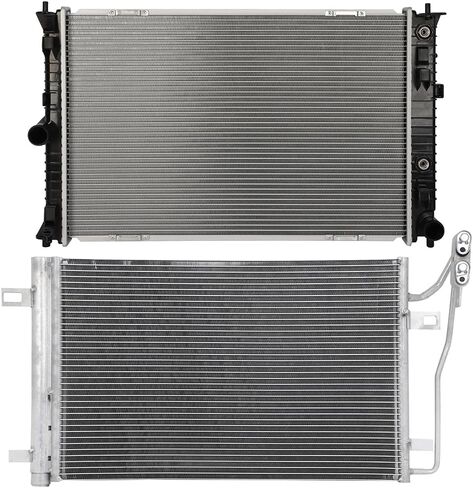 13187 Radiator with 3786 Condenser Fit for Ford Fusion 2.5L 2010-2012 for Mercury Milan 2.5L 2010-2011 Aluminum Radiator in Saudi Arabia