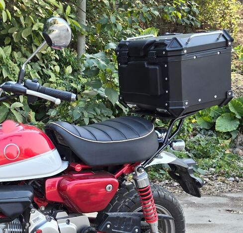 حامل أمتعة خلفي من الفولاذ متوافق مع 2019-2024 Honda Monkey 125 Z125 (أسود) in Kuwait