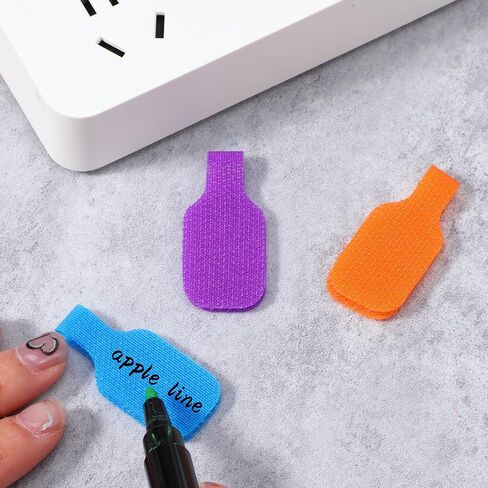 40 Pcs Cable Labels, Writable Cable Tags, Waterproof Cords Labels Multi-Color Electronic Cables Identification Tags for Wire Organization and Identification in Saudi Arabia