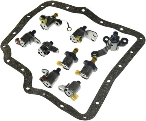 Shift Solenoid Set Gasket Transmission 5pcs Compatible With 2002-2005 2.5L JF506E in Kuwait