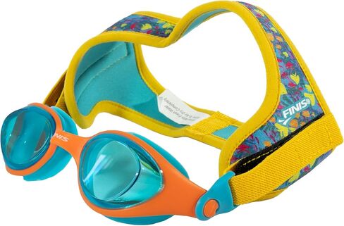 FINIS Dragonfly Goggles - Underwater Swimming Goggles for Kids - UV Protection - Anti-Fogging - Swim Goggle for Children Ages 3-8 - Fishbowl Blue in Kuwait
