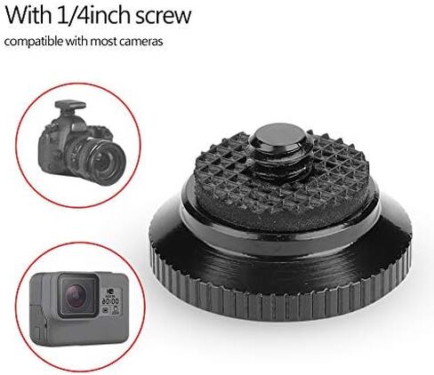 Quick Release Plate, Aluminium Alloy Round Mini Quick Release Plate for Manfrotto Compact Action Tripod Camera Plate (Red) in Kuwait