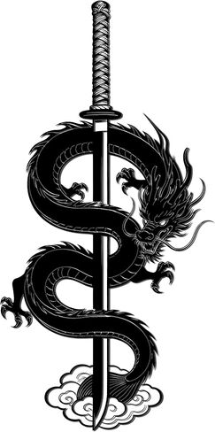 YATEASLU Samurai Sword Metal Wall Decor- 運命 (Fate) Japanese Calligraphy Art, Black Metal Wall Decor for Home/Office(15.75 Inch,Black) in Saudi Arabia
