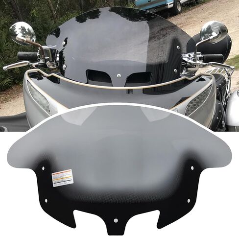 دراجة نارية PANICAL للدراجة الهندية 2014-2026 Chieftain Roadmaster مع زجاج أمامي متزايد بمقاومة 16 بوصة، حماية من الضباب الصلب، استبدال الملحقات ﻿ (الزجاج الأمامي الرمادي) in Saudi Arabia