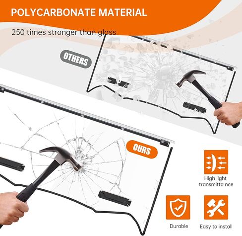 Front Full Windshield Compatible with 2016-2025 Kawasaki Teryx/ Teryx4 Accessories Clear Hard Coat Poly Front Vented Windscreen Window for Kawasaki Teryx 800/ Teryx4 800 in Saudi Arabia