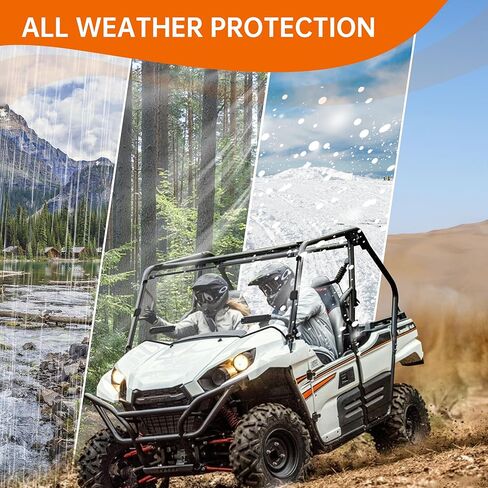 Front Full Windshield Compatible with 2016-2025 Kawasaki Teryx/ Teryx4 Accessories Clear Hard Coat Poly Front Vented Windscreen Window for Kawasaki Teryx 800/ Teryx4 800 in Saudi Arabia
