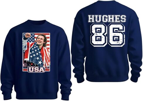 Jack Hughes USA Gold Hockey Shirt I Love My Country T-Shirt in Saudi Arabia