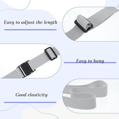 Bremorou Men's Stretchable Elastic Belt Unisex Adventure Elastic Belt for Men: Comfortable Black Nylon Stretchable Belt with Non-Metal Buckle in Saudi Arabia
