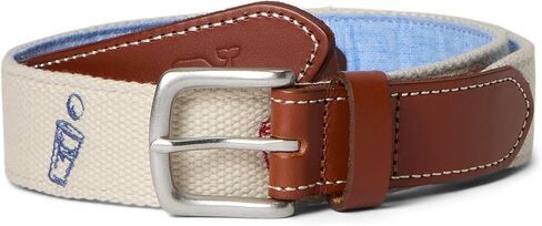 vineyard vines mens Tailgate Embroidered Canvas Club Belt in Saudi Arabia