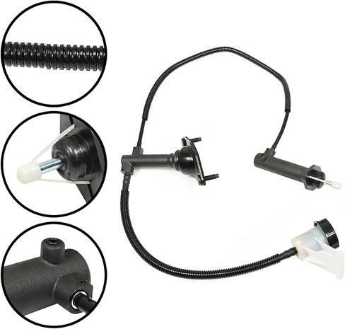 munirater Hydraulic Clutch Cylinder Master and Slave Line Assembly Front Pre-Filled Replacement for Dakota SLT1997 1998 1999 in Saudi Arabia