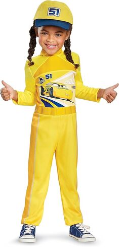 Disguise Cars 3 Cruz Classic Toddler Costume, Yellow, Large (4-6X) in Saudi Arabia