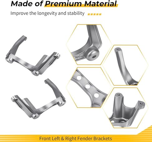M MATI Front Left & Right Fender Brackets for Yamaha Raptor 350 YFM350 2004-2013 5YT-21514-00-00 5YT-21513-00-00 in Saudi Arabia