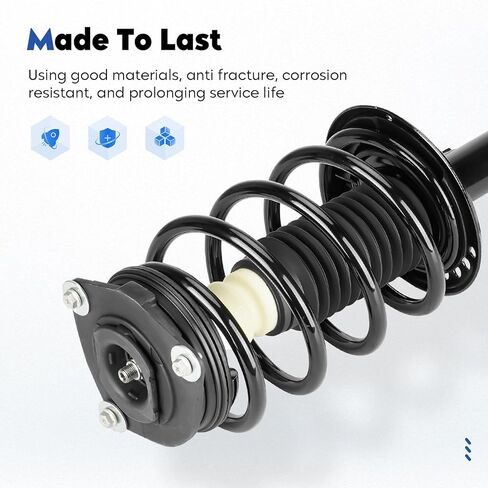 Front and Rear Struts Assembly Shock Absorber & Sway Bar End Link Compatible with 2007-2012 Nissan Sentra, Replace for 172379 172378 4341659 (6Pcs) in Saudi Arabia