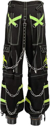 Tripp Biohazard Zip Off Pants [BLACK/LIME] in Saudi Arabia