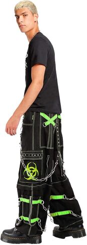 Tripp Biohazard Zip Off Pants [BLACK/LIME] in Saudi Arabia