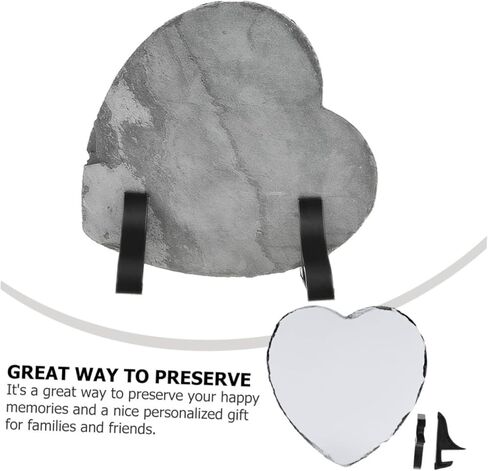 ERINGOGO Heart Shape Photo Plaque Unique Frame for Memories for Valentine Day Weddings Home Decor Photo Holder in Saudi Arabia