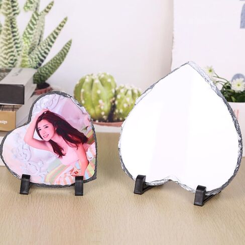 ERINGOGO Heart Shape Photo Plaque Unique Frame for Memories for Valentine Day Weddings Home Decor Photo Holder in Saudi Arabia