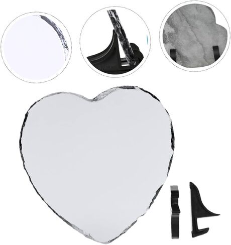 ERINGOGO Heart Shape Photo Plaque Unique Frame for Memories for Valentine Day Weddings Home Decor Photo Holder in Saudi Arabia