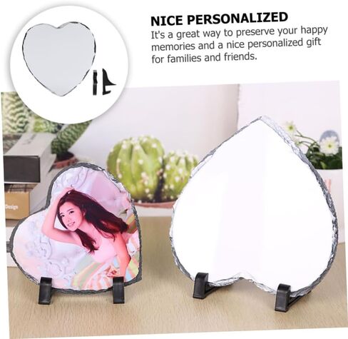 ERINGOGO Heart Shape Photo Plaque Unique Frame for Memories for Valentine Day Weddings Home Decor Photo Holder in Saudi Arabia