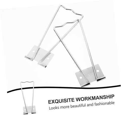 Luxshiny 10 قطع حامل قاعدة إطار بسيط إطار صور حديدي رفوف دعم للعرض المدمج، تصميم خفيف الوزن يمنع الانزلاق لتزيين المنزل وسهولة الإعداد in Kuwait