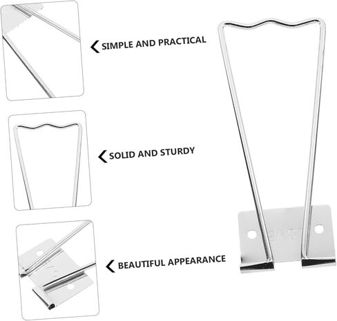 Luxshiny 10 قطع حامل قاعدة إطار بسيط إطار صور حديدي رفوف دعم للعرض المدمج، تصميم خفيف الوزن يمنع الانزلاق لتزيين المنزل وسهولة الإعداد in Kuwait