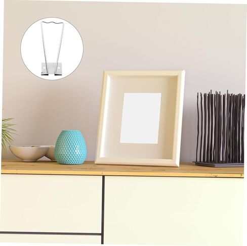 Luxshiny 10 قطع حامل قاعدة إطار بسيط إطار صور حديدي رفوف دعم للعرض المدمج، تصميم خفيف الوزن يمنع الانزلاق لتزيين المنزل وسهولة الإعداد in Kuwait