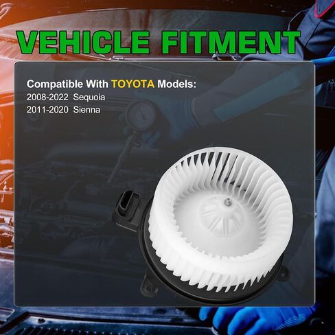 AC Heater Blower Motor Fan for Toyota Sienna 2011-2020, Sequoia 2008-2022，for Lexus ES350 2015, ES300h 2015-2018, HVAC Blower Motor Replace# 700298, 871030C051, 8710333140 in Kuwait