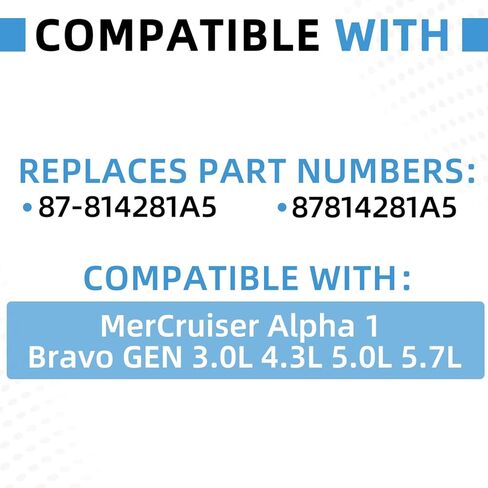 87-814281A5 Shift Interrupter Switch Compatible with MerCruiser Alpha Bravo 3.0L 4.3L 5.0L 5.7L Stern Drive Engines Replaces 814281A5 in Saudi Arabia