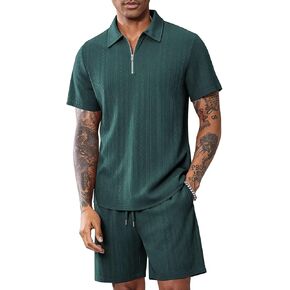 yuyangdpb الرجال 2 قطعة مجموعات قصيرة ملابس رياضية المسار الدعاوى الركض رياضي العرق مجموعة in Kuwait