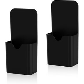 Plastic Magnetic Pen Holder, 2Pcs Magnetic Dry Erase Marker Holder for Whiteboard, Magnet Pencil Cup for Refrigerator, Magnetic Pen Cup Organizer for office School Home Classroom Locker, Black in Kuwait
