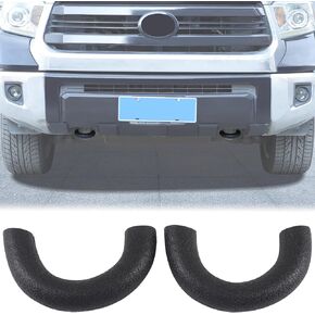 Aunginsy Front Bumper Tow Hook Covers Compatible with Toyota Tundra 2007-2021 Pickup Truck Front Bumper Tow Trailer Hitch Receiver Cover Towing Hitch Rubber Sleeve Protector Cover Exterior Accessories in Kuwait