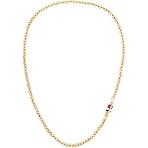 Tommy Hilfiger Men's Jewelry, Stainless Steel Necklace, Chain with Magnetic Clasp and Enamel Stripe Detail, Ideal for Layering, Fashion Accessory, Gift for Him in Kuwait