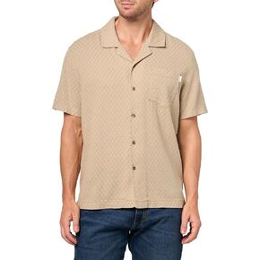 Men's Foster Short-Sleeved Relaxed Fit Camp Shirt in Kuwait