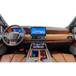 Car Dash Cover for 2018 2019 2020 2021 2022 2023 2024 Lincoln Navigator with HUD Accessories Dashboard Cover Mat Carpet Sunshade Windshield No Glare Black Leather in Kuwait