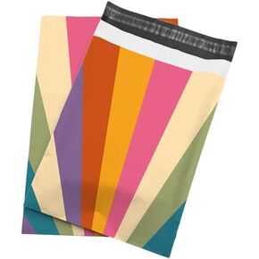 50x Poly Mailers 10x13 Inch Mailing Bags Colorful Thank You Designs with Self Seal Tear & Waterproof Shipping Envelopes for Packaging, Small Business & E-Commerce (Peach Heart Thank You) in Saudi Arabia