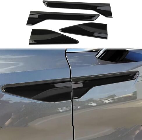 Korlot Side Body Emblem Cover Trims Accessories for 2024-2026 KIA Sorento (Glossy Black) in Saudi Arabia