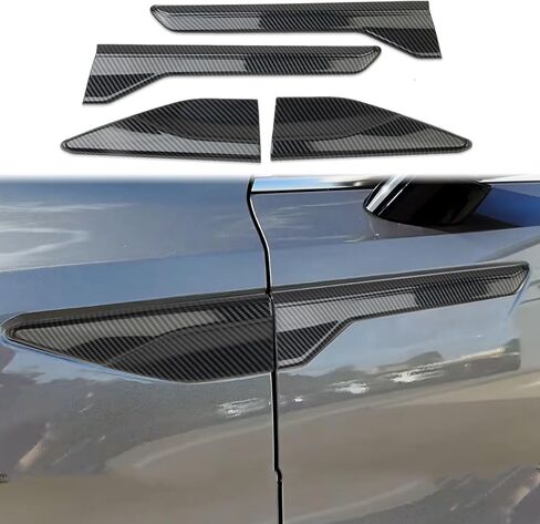 Korlot Side Body Emblem Cover Trims Accessories for 2024-2026 KIA Sorento (Glossy Black) in Saudi Arabia
