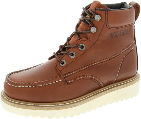Wolverine Men's Moc Toe 6" Construction Boot, Russet, 10.5 in Saudi Arabia