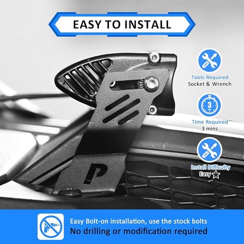 Wsays Upper Hood Hinge Ditch LED Light Pod Mount Brackets Compatible with Polaris RZR PRO R 4 2022-2025 in Saudi Arabia