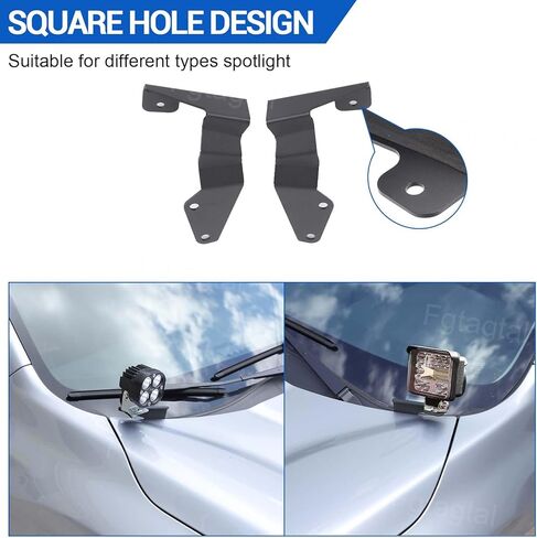 Car Hood Light Mount Bracket Compatible with Subaru Forester 2019-2026, Front Hood LED Spotlight Work Light Base Mounting Holder A Pillar Light Bracket Auxiliary Offroad Accessories in Saudi Arabia
