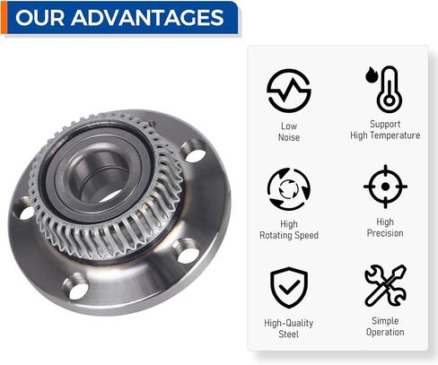 PAROD 512012 Rear Wheel Bearing and Hub Assembly Fit for Audi TT/TT Quattro 00-06, VW Beetle 98-10, Golf 98-05, Jetta 99-05, Jetta City/Golf City 07-09, 2004 R32 in Saudi Arabia