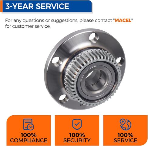 PAROD 512012 Rear Wheel Bearing and Hub Assembly Fit for Audi TT/TT Quattro 00-06, VW Beetle 98-10, Golf 98-05, Jetta 99-05, Jetta City/Golf City 07-09, 2004 R32 in Saudi Arabia